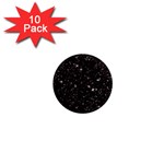 black white Stars 1  Mini Magnet (10 pack) 