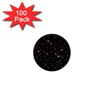 black white Stars 1  Mini Button (100 pack) 