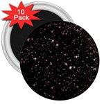 black white Stars 3  Magnet (10 pack)