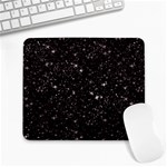 black white Stars Large Mousepad