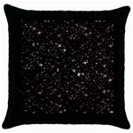 black white Stars Throw Pillow Case (Black)