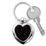 black white Stars Key Chain (Heart)