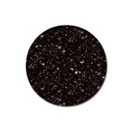 black white Stars Magnet 3  (Round)