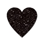 black white Stars Magnet (Heart)