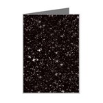 black white Stars Mini Greeting Card