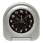 black white Stars Travel Alarm Clock