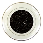 black white Stars Porcelain Plate