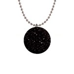 black white Stars 1  Button Necklace