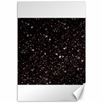 black white Stars Canvas 12  x 18 