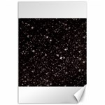 black white Stars Canvas 24  x 36 