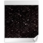 black white Stars Canvas 11  x 14 