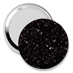 black white Stars 3  Handbag Mirror