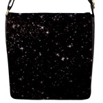 black white Stars Flap Closure Messenger Bag (S)