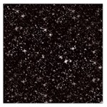 black white Stars Large Satin Scarf (Square)