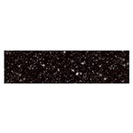 black white Stars Satin Scarf (Oblong)