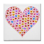 heart Emoji Tile Coaster