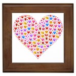 heart Emoji Framed Tile