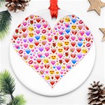 heart Emoji Ornament (Round)