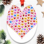 heart Emoji Ornament (Oval)