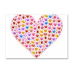 heart Emoji Sticker A4 (10 pack)