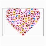 heart Emoji Postcard 4  x 6 