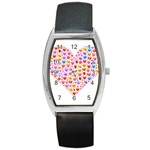 heart Emoji Barrel Style Metal Watch