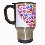 heart Emoji Travel Mug (White)