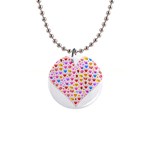 heart Emoji 1  Button Necklace