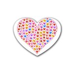 heart Emoji Rubber Coaster (Heart)