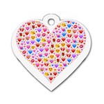 heart Emoji Dog Tag Heart (One Side)