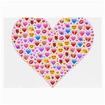 heart Emoji Large Glasses Cloth