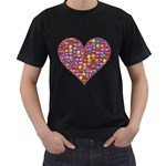 heart Emoji Men s T-Shirt (Black)