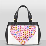 heart Emoji Oversize Office Handbag (2 Sides)