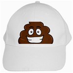 Emoji Poop White Cap