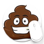 Emoji Poop Round Mousepad