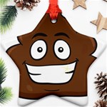 Emoji Poop Ornament (Star)