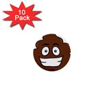 Emoji Poop 1  Mini Button (10 pack) 