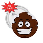 Emoji Poop 2.25  Button (10 pack)