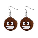 Emoji Poop 1  Button Earrings