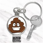 Emoji Poop Nail Clippers Key Chain