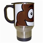 Emoji Poop Travel Mug (White)