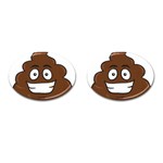 Emoji Poop Cufflinks (Oval)