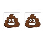 Emoji Poop Cufflinks (Square)