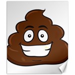 Emoji Poop Canvas 8  x 10 