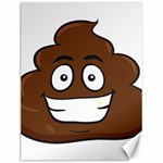 Emoji Poop Canvas 12  x 16 