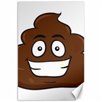 Emoji Poop Canvas 24  x 36 