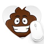 Emoji Poop Heart Mousepad