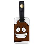 Emoji Poop Luggage Tag (one side)