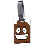 Emoji Poop Luggage Tag (two sides)