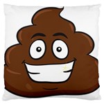 Emoji Poop Large Cushion Case (One Side)